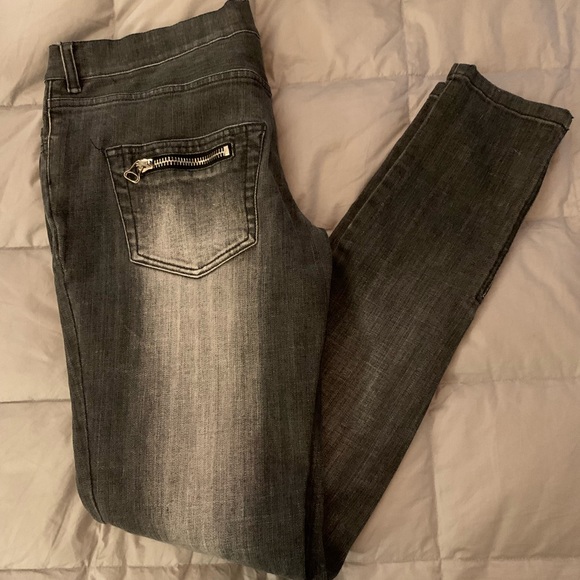 Balmain Gray Cotton Blend Jeans - Picture 8 of 14